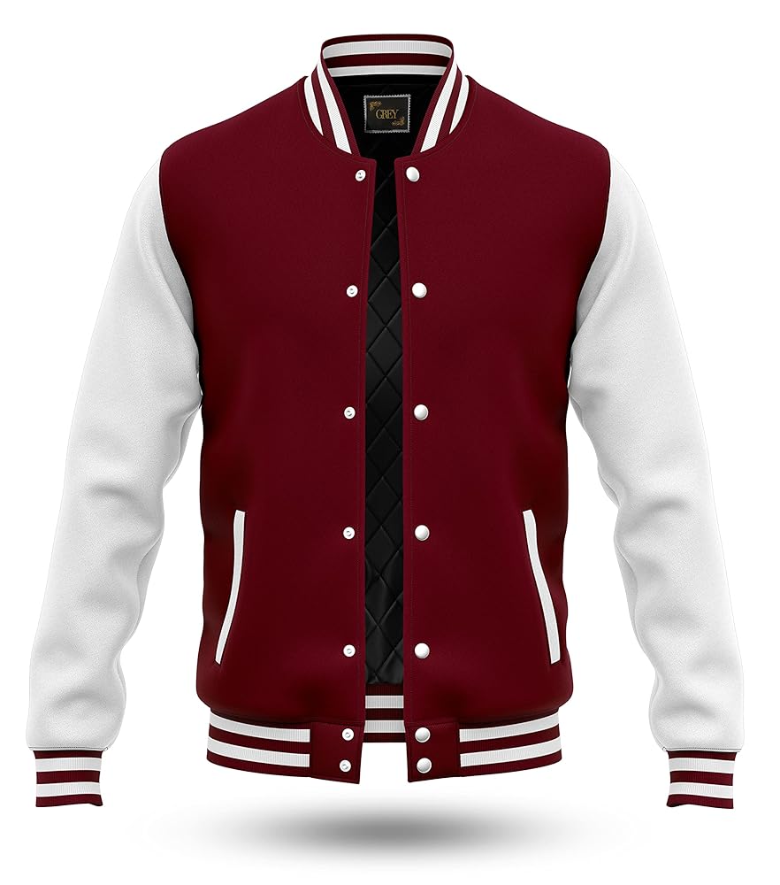 【Size：XL】everyone j.30000 varsity jacket GREY Varsity Jacket | men's varsity jackets | Baseball
